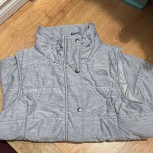 The North Face Gray Puffer Vest
